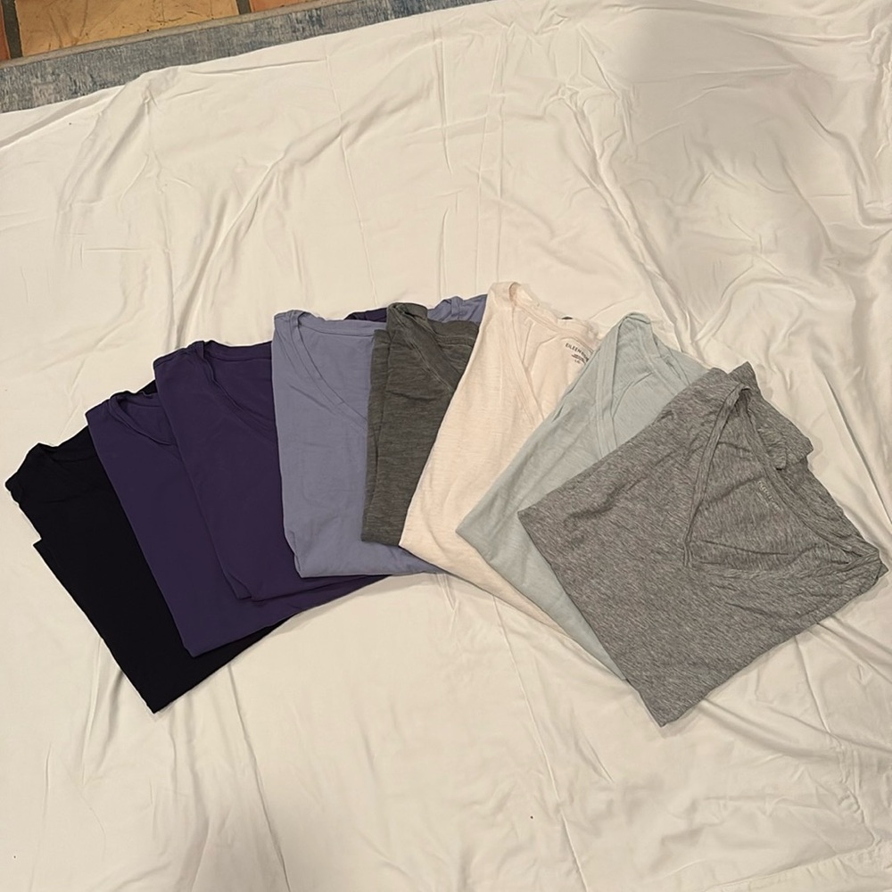 Eileen Fisher V-Neck T-Shirts (various colors and sleeve lengths)